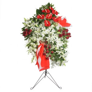 ANTORYUM LİLYUM GÜL FERFORJE ÇİÇEK