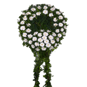Beyaz Gerbera Cenaze Çelenk